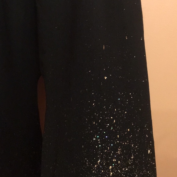 Size OS Black Leggings with Glitter - Picture 4 of 6